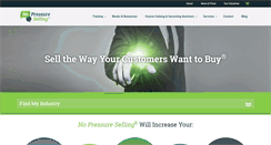 Desktop Screenshot of nopressureselling.com