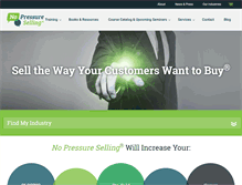 Tablet Screenshot of nopressureselling.com